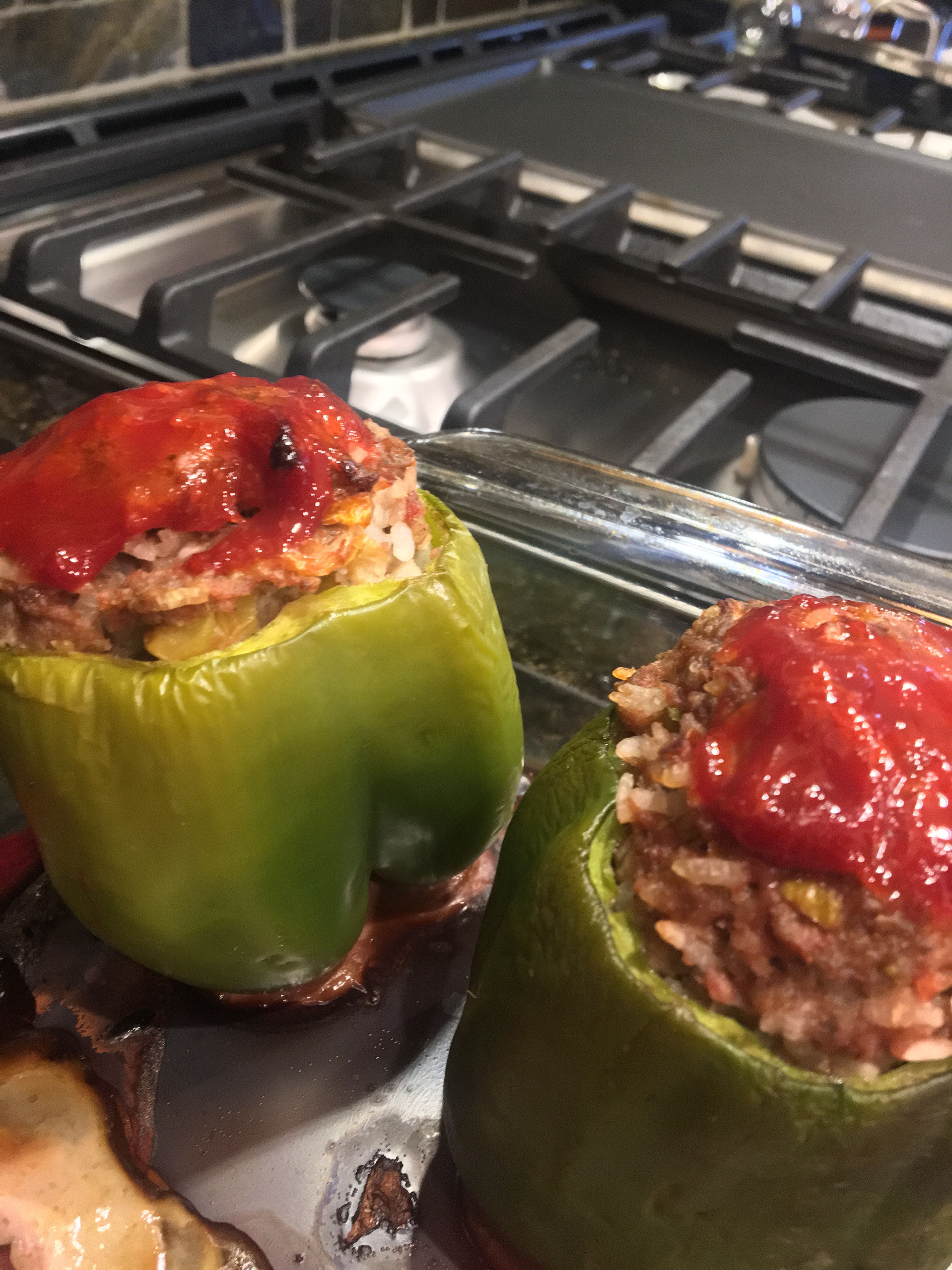Stuffed peppers – leftover recreated
