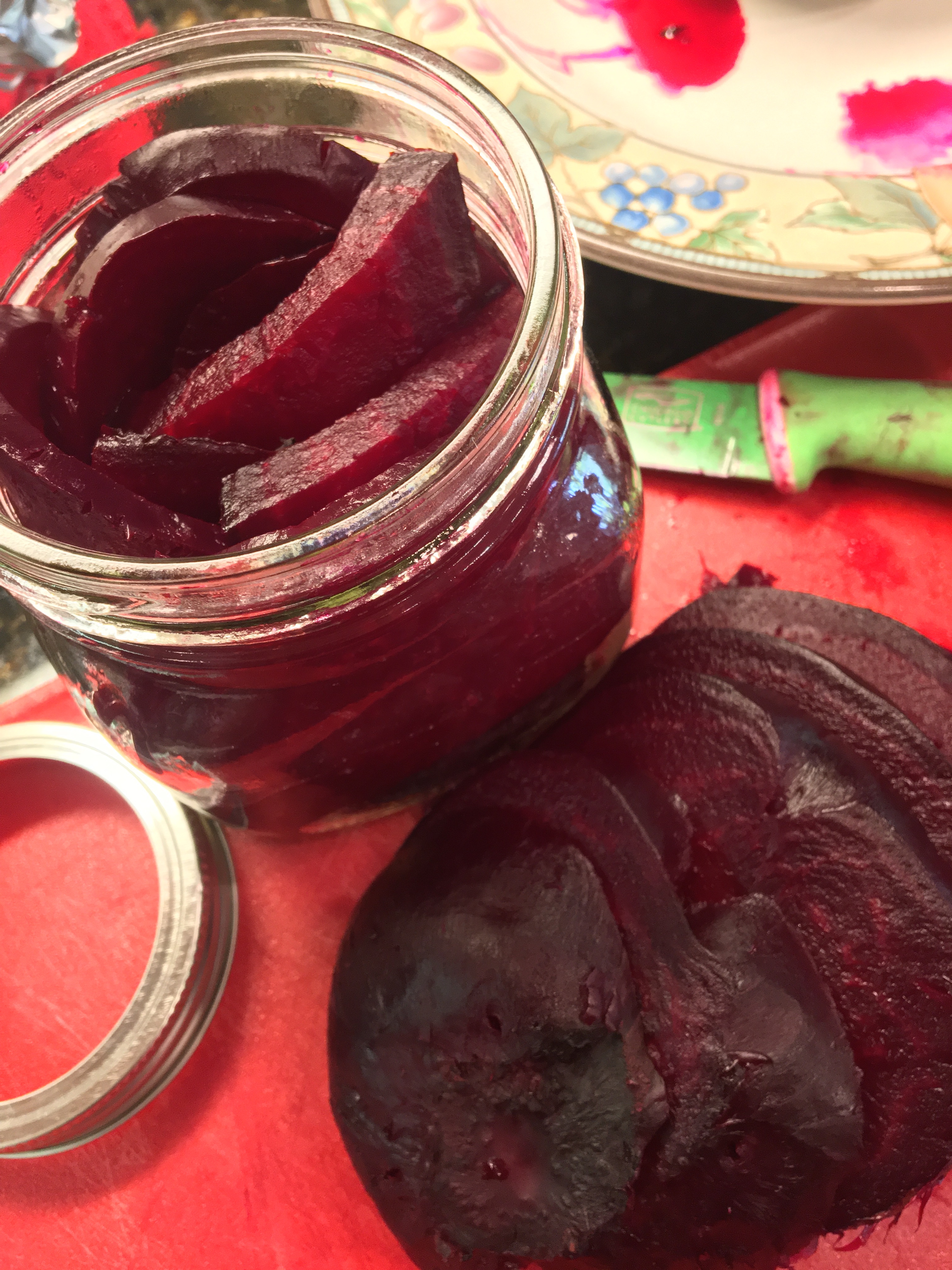 Refrigerator roasted pickled beets