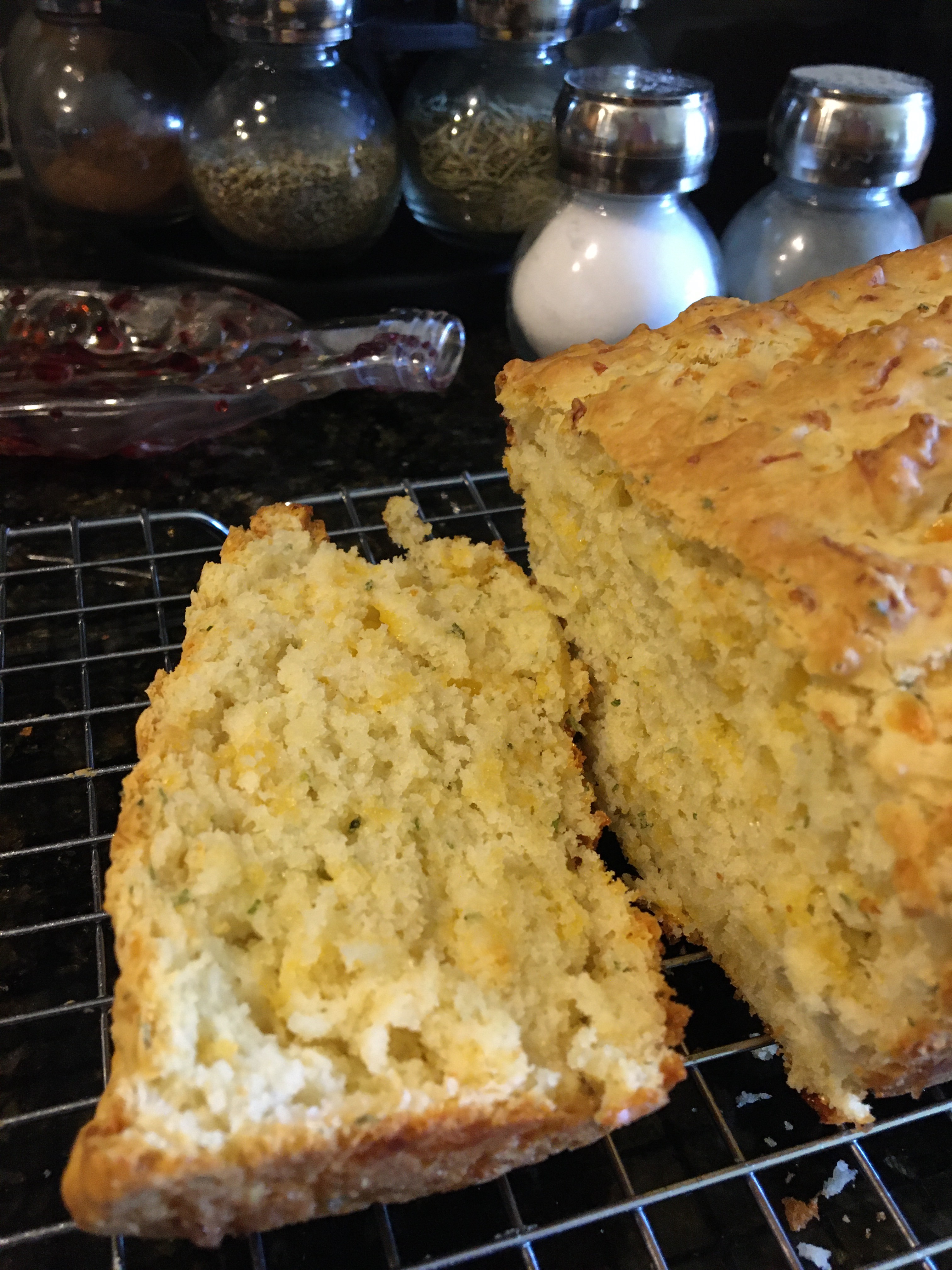 Cheesy no yeast Easy Bread